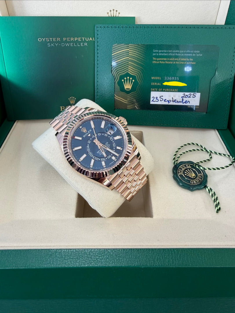 Rolex Sky-Dweller 336935 Blue Green Dial 2025