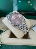 Load image into Gallery viewer, Rolex Datejust 36mm 126234 2024 Pink 6&9 Diamond Dial Jubilee