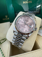 Load image into Gallery viewer, Rolex Datejust 36mm 126234 2024 Pink 6&9 Diamond Dial Jubilee