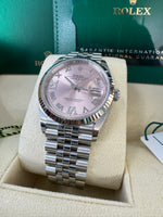 Load image into Gallery viewer, Rolex Datejust 36mm 126234 2024 Pink 6&9 Diamond Dial Jubilee