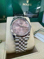 Load image into Gallery viewer, Rolex Datejust 36mm 126234 2024 Pink 6&9 Diamond Dial Jubilee
