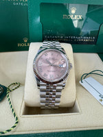 Load image into Gallery viewer, Rolex Datejust 36mm 126234 2024 Pink 6&9 Diamond Dial Jubilee