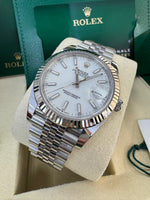 Load image into Gallery viewer, Rolex Datejust 41mm 126334 2025 White Index Dial Jubilee