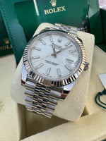 Load image into Gallery viewer, Rolex Datejust 41mm 126334 2025 White Index Dial Jubilee