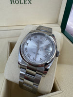 Load image into Gallery viewer, Rolex Datejust 36mm 116200 2015 Silver Roman Dial Oyster