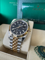 Load image into Gallery viewer, Rolex Datejust 41 Black Index Dial 126333 2024 Jubilee