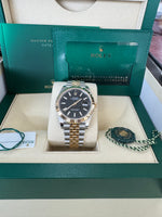 Load image into Gallery viewer, Rolex Datejust 41 Black Index Dial 126333 2024 Jubilee