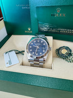 Load image into Gallery viewer, Rolex Datejust 41mm 126334 2021 Blue Diamond Dial Oyster