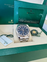 Load image into Gallery viewer, Rolex Datejust 41mm 126334 2021 Blue Diamond Dial Oyster