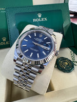Load image into Gallery viewer, Rolex Datejust 41mm 126334 2025 Blue Index Dial Jubilee