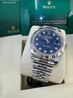 Load image into Gallery viewer, Rolex Datejust 41mm 126334 2025 Blue Diamond Dial Jubilee