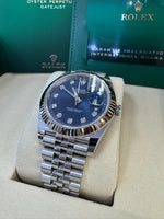 Load image into Gallery viewer, Rolex Datejust 41mm 126334 2025 Blue Diamond Dial Jubilee