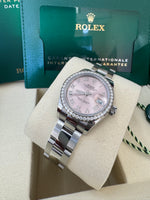 Load image into Gallery viewer, Rolex Datejust 28mm 279384RBR 2024 Pink Roman Dial Oyster
