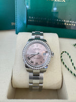 Load image into Gallery viewer, Rolex Datejust 28mm 279384RBR 2024 Pink Roman Dial Oyster
