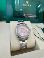 Load image into Gallery viewer, Rolex Datejust 28mm 279384RBR 2024 Pink Roman Dial Oyster