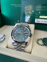 Load image into Gallery viewer, Rolex Datejust 41mm 126300 2025 Green Jubilee