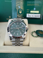 Load image into Gallery viewer, Rolex Datejust 41mm 126300 2025 Green Jubilee
