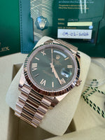 Load image into Gallery viewer, Rolex Day-Date 40 Olive Dial 228235 2026 (60th Anniversary)