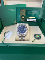 Load image into Gallery viewer, Rolex Datejust 41mm 126334 2026 Blue Index Dial Jubilee