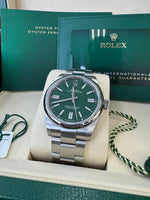 Load image into Gallery viewer, Rolex Oyster Perpetual 41mm 2026 Green Dial 134300
