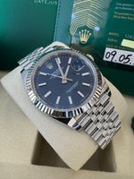 Load image into Gallery viewer, Rolex Datejust 41mm 126334 2026 Blue Index Dial Jubilee
