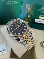 Load image into Gallery viewer, Rolex Datejust 41 Black Diamond Dial 126333 2023 Jubilee