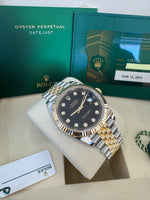 Load image into Gallery viewer, Rolex Datejust 41 Black Diamond Dial 126333 2023 Jubilee