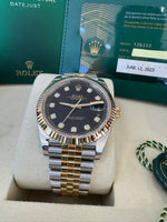 Load image into Gallery viewer, Rolex Datejust 41 Black Diamond Dial 126333 2023 Jubilee