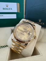 Load image into Gallery viewer, Rolex Day-Date 41mm 2015 Champagne Roman Dial 218238