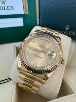 Load image into Gallery viewer, Rolex Day-Date 41mm 2015 Champagne Roman Dial 218238