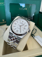 Load image into Gallery viewer, Rolex Land-Dweller 40mm 127334 2026 Silver Honeycomb Dial