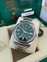 Load image into Gallery viewer, Rolex Oyster Perpetual 41mm 2023 Green Dial 124300