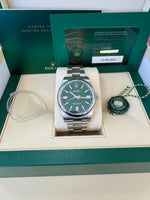 Load image into Gallery viewer, Rolex Oyster Perpetual 41mm 2023 Green Dial 124300