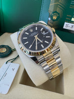 Load image into Gallery viewer, Rolex Datejust 41 Black Index Dial 126333 2025 Oyster
