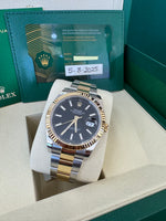 Load image into Gallery viewer, Rolex Datejust 41 Black Index Dial 126333 2025 Oyster