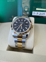 Load image into Gallery viewer, Rolex Datejust 41 Black Index Dial 126333 2025 Oyster