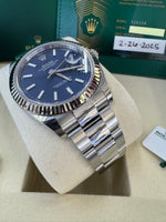 Load image into Gallery viewer, Rolex Datejust 41mm 126334 2025 Blue Index Dial Oyster
