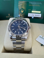 Load image into Gallery viewer, Rolex Datejust 41mm 126334 2025 Blue Index Dial Oyster