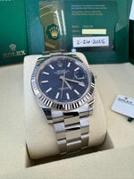 Load image into Gallery viewer, Rolex Datejust 41mm 126334 2025 Blue Index Dial Oyster