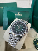 Load image into Gallery viewer, Rolex Datejust 41mm 126334 2026 Green Ombre Dial Jubilee