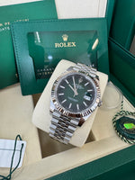 Load image into Gallery viewer, Rolex Datejust 41mm 126334 2026 Green Ombre Dial Jubilee