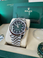 Load image into Gallery viewer, Rolex Datejust 41mm 126334 2026 Green Ombre Dial Jubilee