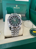 Load image into Gallery viewer, Rolex Datejust 41mm 126334 2026 Green Ombre Dial Jubilee