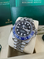 Load image into Gallery viewer, Rolex GMT-Master II "BatGirl" 2026 126710BLNR Jubilee New Wood Card