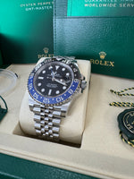 Load image into Gallery viewer, Rolex GMT-Master II "BatGirl" 2026 126710BLNR Jubilee New Wood Card