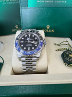 Load image into Gallery viewer, Rolex GMT-Master II "BatGirl" 2026 126710BLNR Jubilee New Wood Card