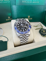 Load image into Gallery viewer, Rolex GMT-Master II "BatGirl" 2026 126710BLNR Jubilee New Wood Card