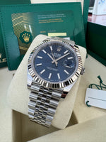 Load image into Gallery viewer, Rolex Datejust 41mm 126334 2026 Blue Index Dial Jubilee