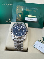 Load image into Gallery viewer, Rolex Datejust 41mm 126334 2026 Blue Index Dial Jubilee