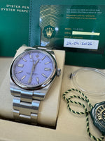 Load image into Gallery viewer, Rolex Oyster Perpetual 41mm 2026 Lavender Dial 134300